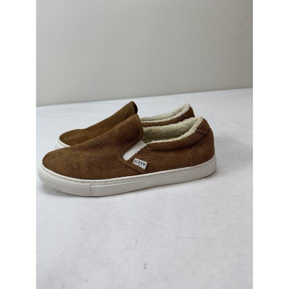 J Crew Corduroy Slip-On Sneakers with Sherpa Fleece Lining Shoe Size 9.5 Comfort - Picture 5 of 12